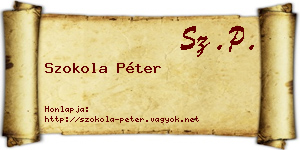 Szokola Péter névjegykártya